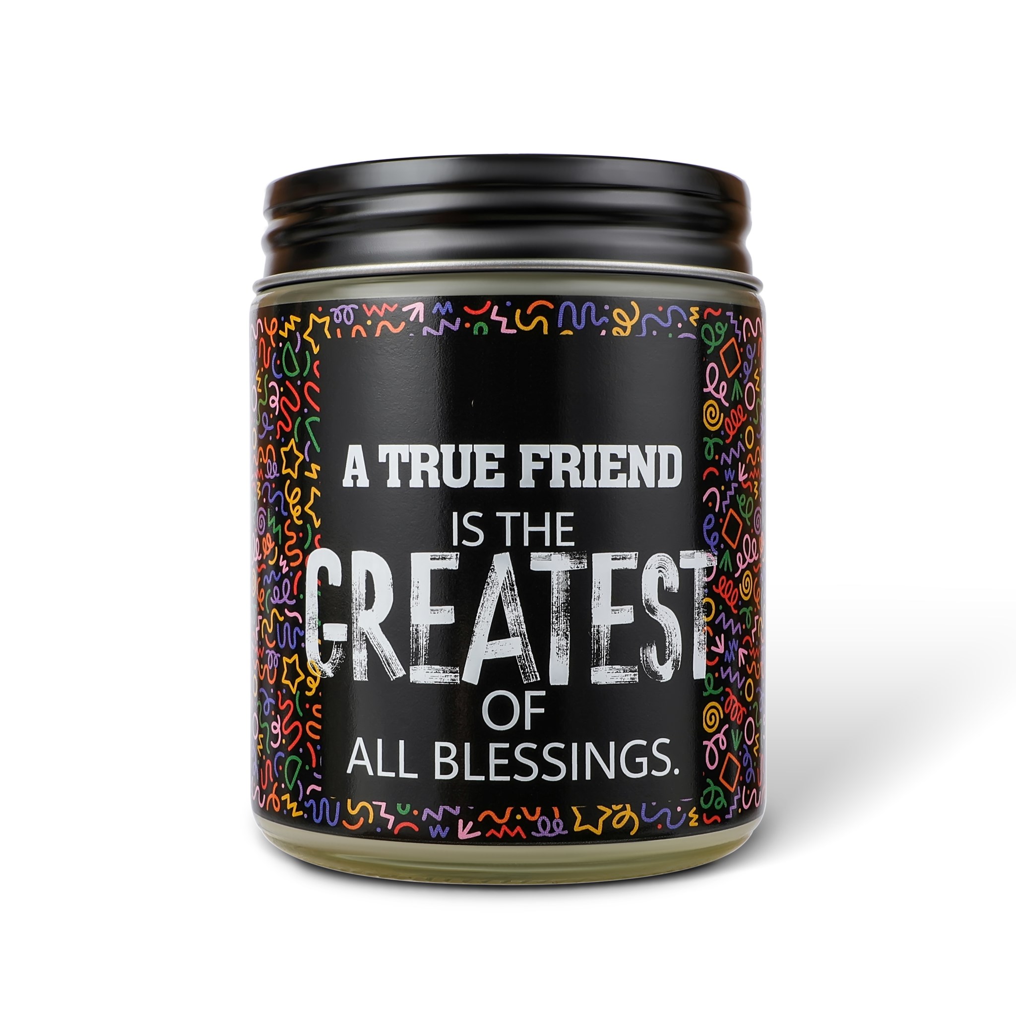 Picture of Best Friend Candle | Friend Gifts for Women | Scented Candle Funny Birthday Gifts for Women Men | Christmas Friendship Gifts | Sandalwood & Jasmine Scented Candles Gifts